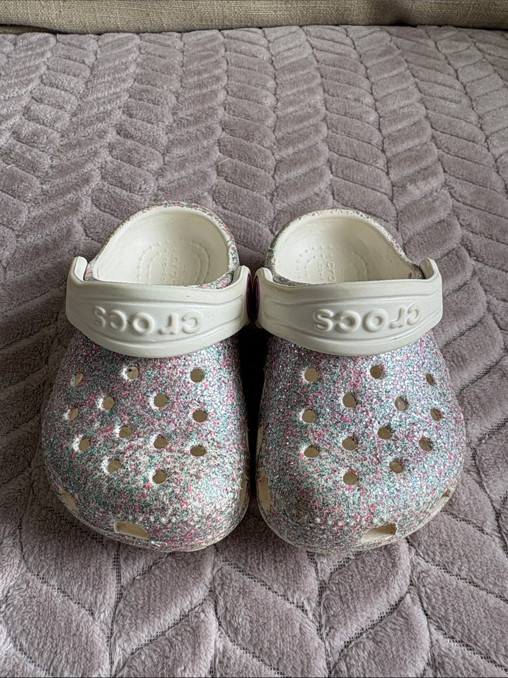 Toddler Glitter Crocs - Size C4